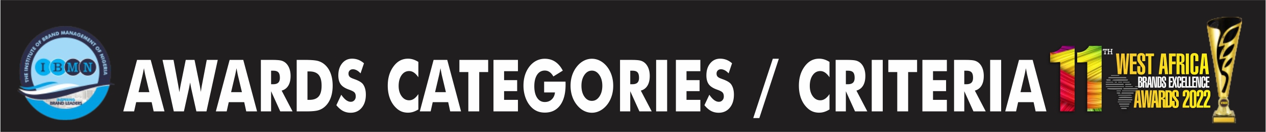 awards categories header